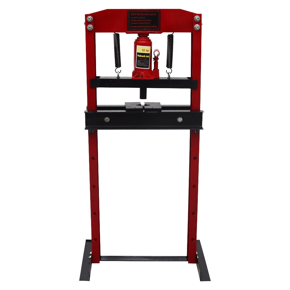 12 Ton Capacity Hydraulic Shop Press Jack Stand Workshop Floor-standing ...
