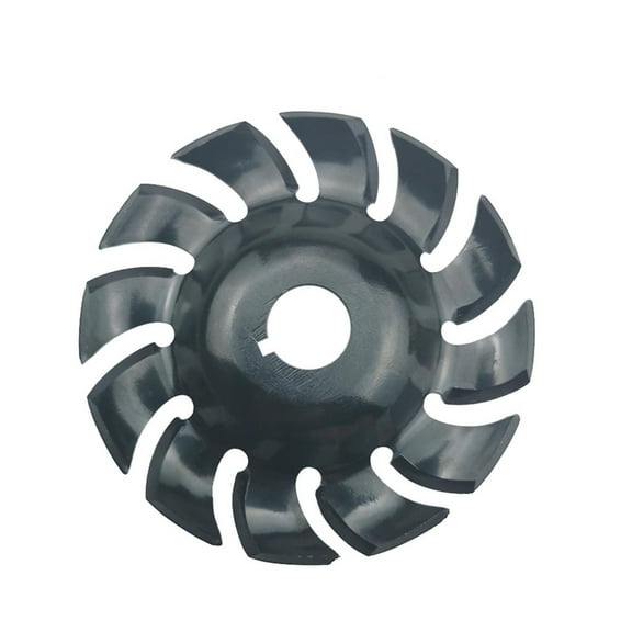 12-Tooth Angle Grinder Wood Carving Disc – 16-Hole Stainless Steel Tool for Tea Tray & Detail Crafting (9.5cm)