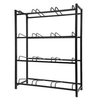 12-Tray Water Jug Rack, Heavy Duty 5 Gallon Bottle Holder Stand, 4-Tier Carbon Steel Organizer for Office Kitchen Warehouse