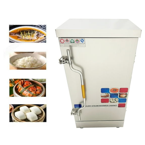 12 Trays Commercial Electric Steamer Multi-purpose Steam Warmer Cabinet