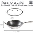 thumbnail image 1 of 12" Tri-Ply Stainless Steel Wok with Lid, Nonstick, Metal Utensil Safe, 1 of 6
