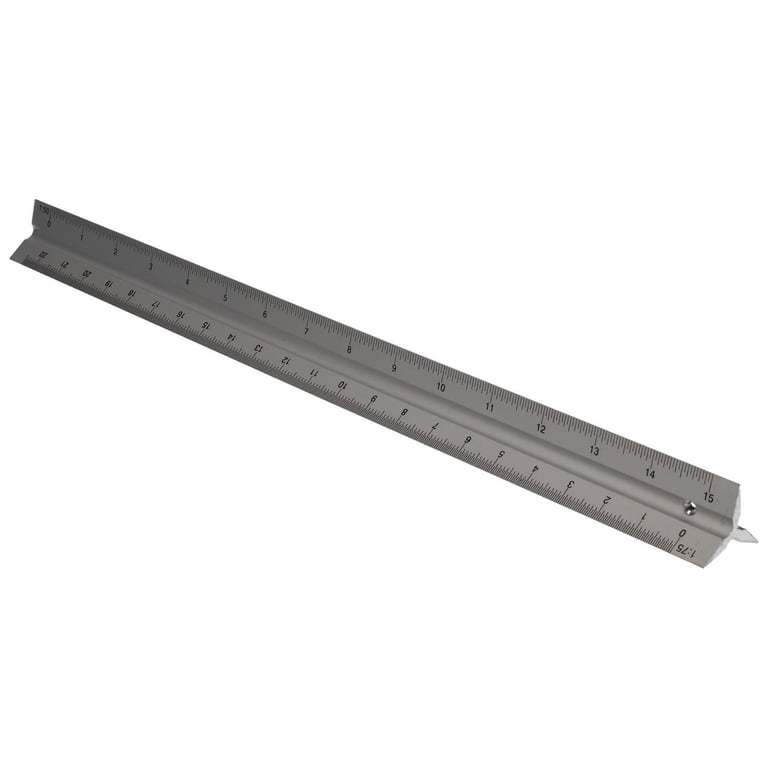 30cm Triangular Scale Ruler Techdraw Ruler 30cm BlingGlow 30cm Aluminum Triangle Scale Ruler - Technical ...