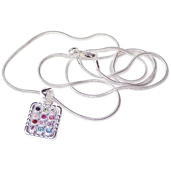 12 Tribes of Israel Ephod Breastplate Pendant Necklace - Large