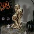 thumbnail image 1 of Northlight Triple Skulls and Bones Halloween Tea Light Candle Holder - 12", 1 of 8