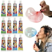 12 Tubes Bloonies Colors Blow Plastic Balloons Bloonies Fun Kids Party Bubbles