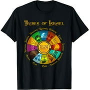 12 Twelve Tribes Of Israel Hebrew Jewish Israelite Nation T-Shirt