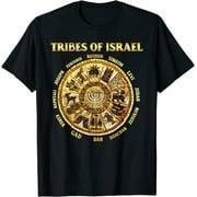 12 Twelve Tribes of Israel Hebrew Israelite Judah Jerusalem T-Shirt