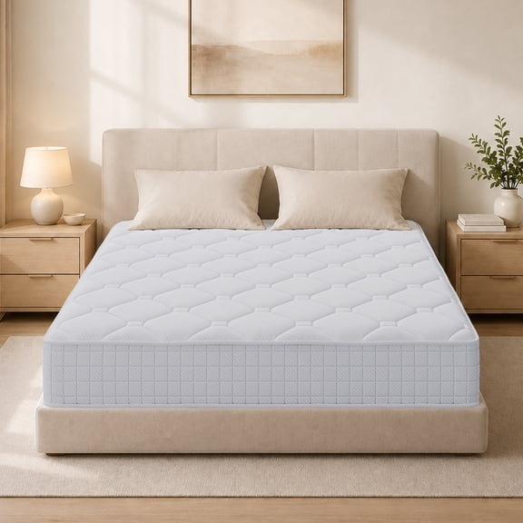 YunChuHome 12 inch Twin Hybrid Mattress in a Box, Pocket Coil & Memory Foam, Medium Firm, Pressure Relief, Motion Isolation, CertiPUR-US Certified