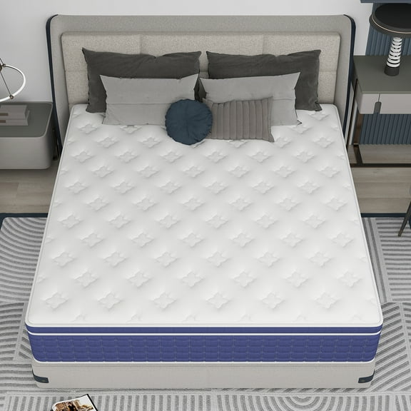 12" Twin Hybrid Mattress with Cooling Gel Memory Foam: Adult Exclusive，Individually Wrapped Pocket Springs, Conveniently Boxed