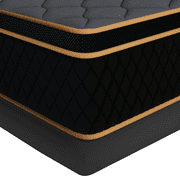 Mronae 12" Twin Mattress,Black Cooling Gel Memory & Spring Hybrid Medium Comfort Twin Size Mattress in a Box,Audlt,CertiPUR-US