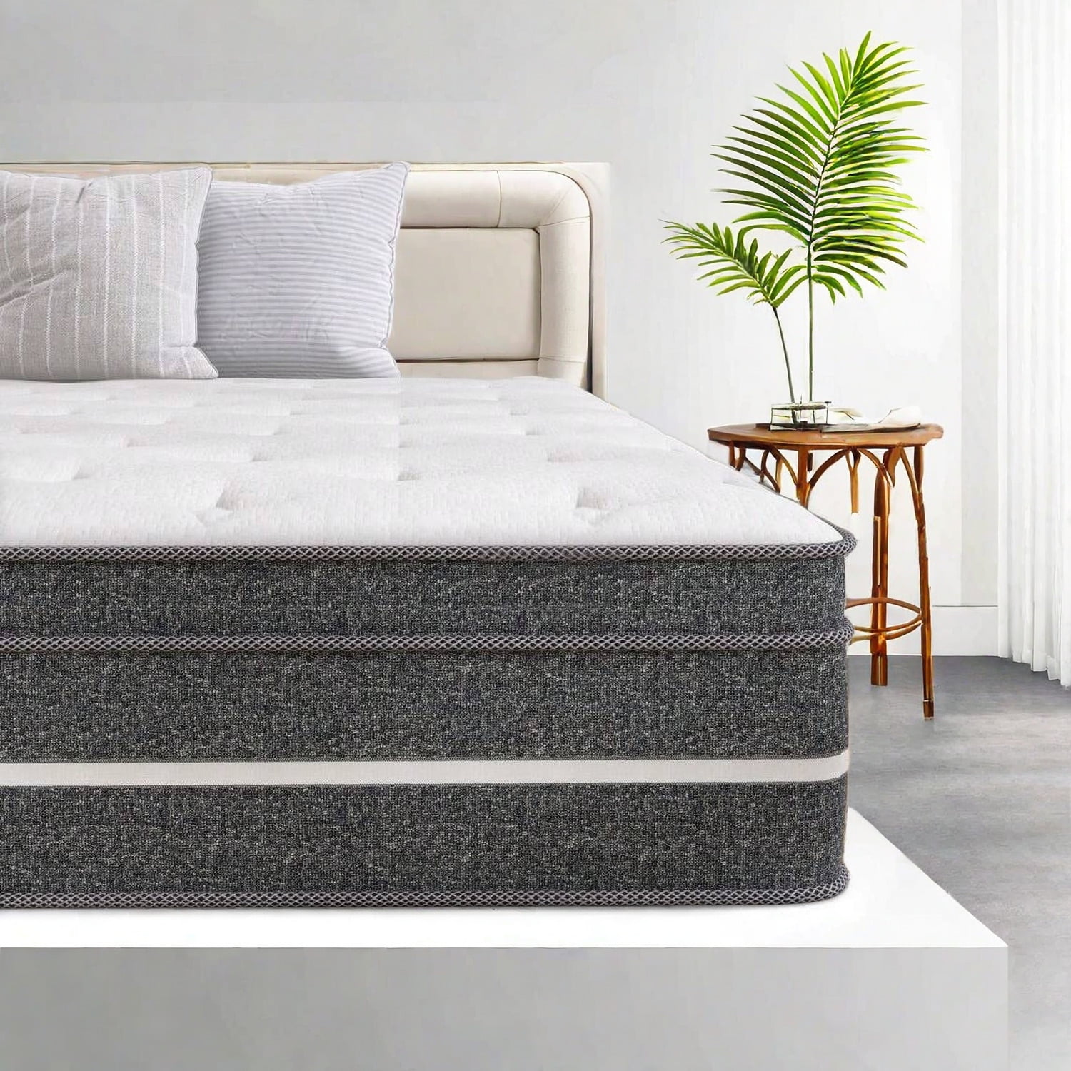 lemontalking 12" Twin Mattress Gel Memory Foam Spring Hybrid Mattress in a Box