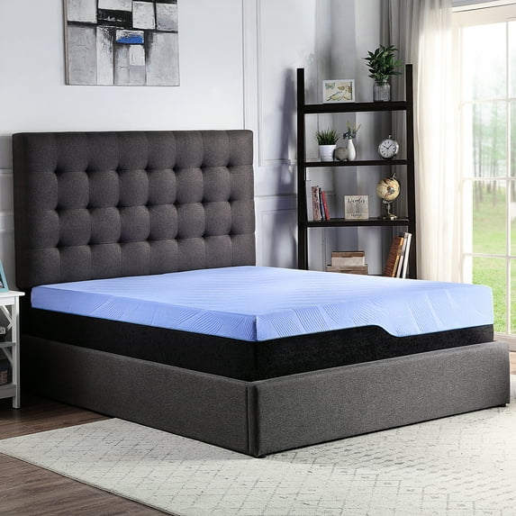 12" Twin Xl Mattress - Temperature Control Foam And Coils Latex Coil Muscles Relaxing