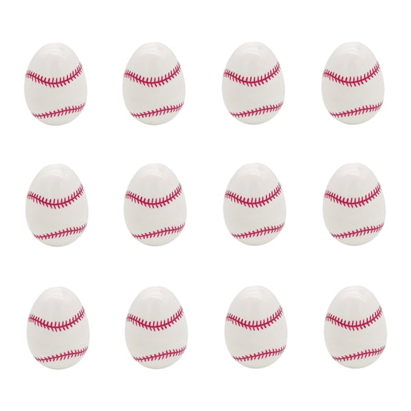 12 Unfilled Easter Eggs Empty Sports 2.4 Inch Plastic Basketball Can Be Filled With Easter Egg Decorations Loose Baseball Football Basketball Easter Filling Easter Basket Easter Eggs,B