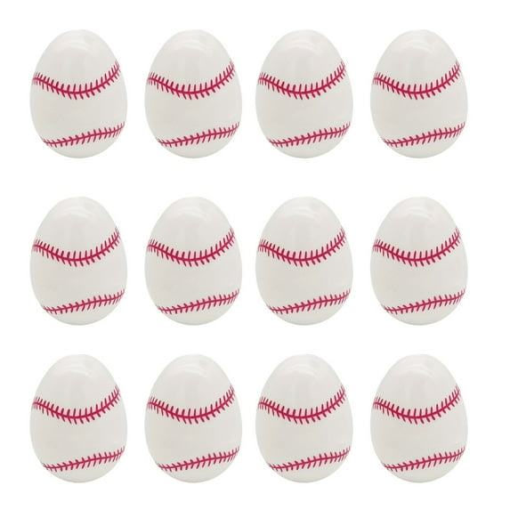12 Unfilled Easter Eggs Empty Sports Baseballs Can Be Filled With Easter Egg Decorations