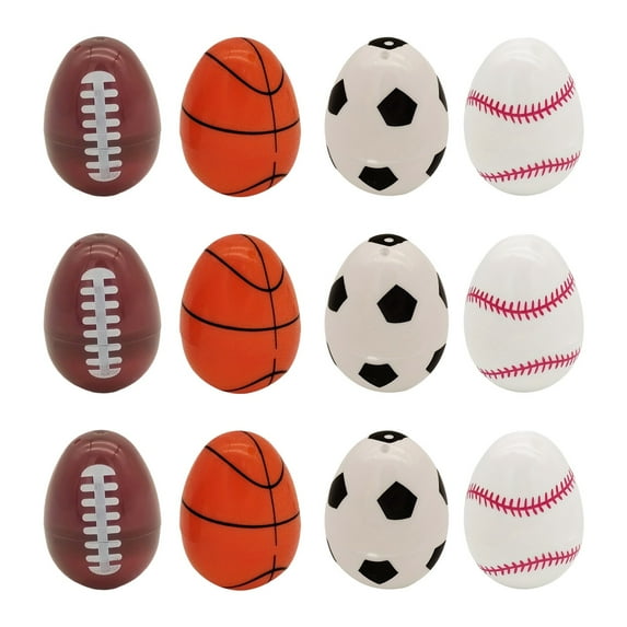 12 Unfilled Easter Eggs Empty Sports Baseballs Can Be Filled With Easter Egg Decorations