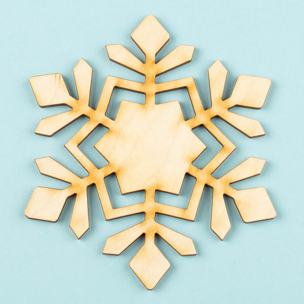 12 Unfinished Wood Snowflake Cutouts: Your Canvas for Winter Wonderland ...