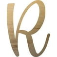 thumbnail image 1 of 12'' Unfinished Wooden Letter, Wall Hanging Craft Letter R, Paintable DIY, 1 of 3