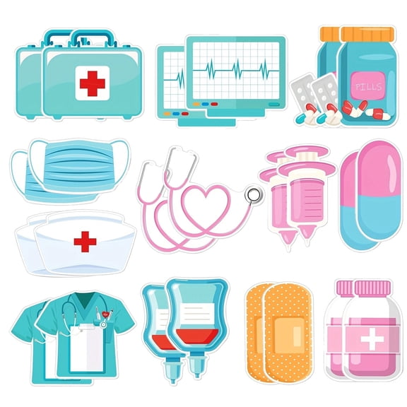 12 Unique Nurse Sticky Note Designs  2 Pads Each  480 Sheets Total  Fun Medical-Themed Sticky Notes for Nurses, Nursing Students, and Healthcare Professionals