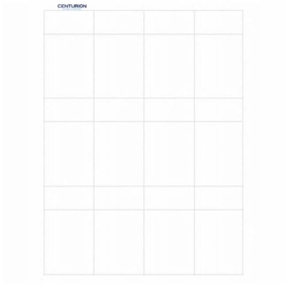 12 Up Blank Labels - Pack of 10