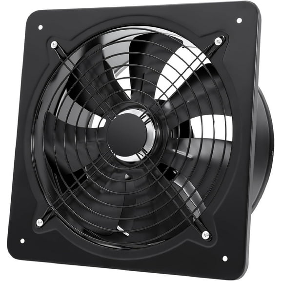 12'' Utility Explosion Proof Fan, 125W Wall Mounted Air Blower Fan for Garage Kitchen Axial, 2800RPM Industrial Ventilation Extractor Fans for Paint Booth (12in-125W)