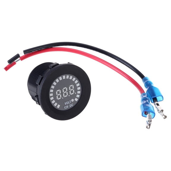 WEAVILUX Volt Meter Gauge Black PA66 1 Set