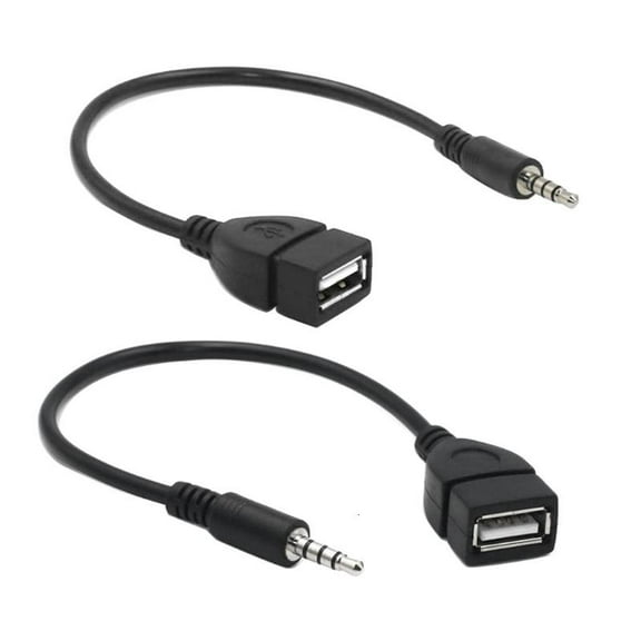 12 V Car C-D Player Adapter Cable Video Accessories PVC USB Adapter Cable