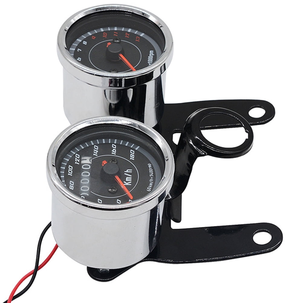12 V Motorcycle Gauge with Bracket Speedometer Tachometer Turn Signals