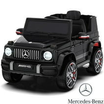 12 Volt 1 Seater Mercedes-Benz G63 Licensed Ride on Car w/ Remote Control, Gift for Kids Aged 2~4 Years -Black