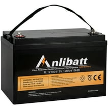 12 Volt 100Ah Battery, AGM Deep Cycle Group 31 Battery with Maintenance-Free, 3% Self-Discharge Rate, 1100A Max Discharge Current Perfect for Marine/Boat, RV