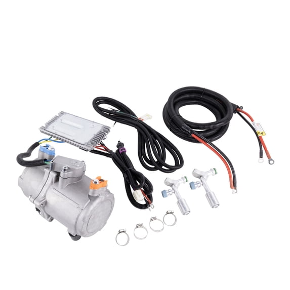 12 Volt A/C Air Conditioning Electric Compressor Set for Car Truck Bus ...