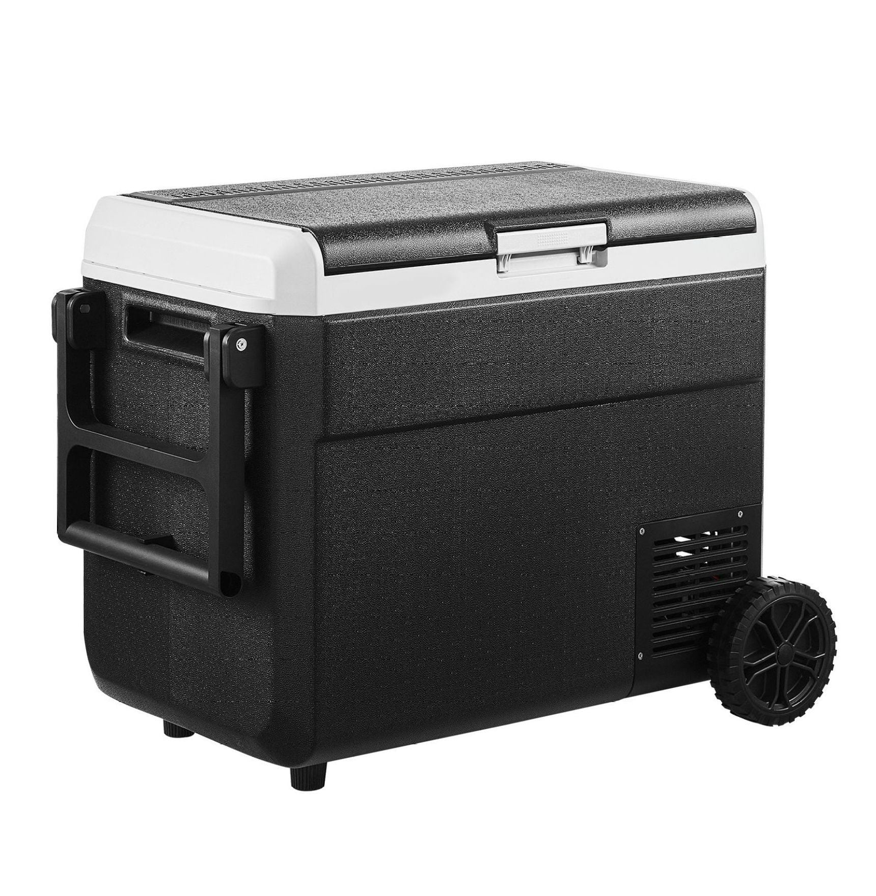 12 Volt Car Refrigerator 63.4QT, Portable Fridge Freezer with Wheels, -4 to 68°F, DC 12/24V & AC 100-240V, for Camping, RV, Travel