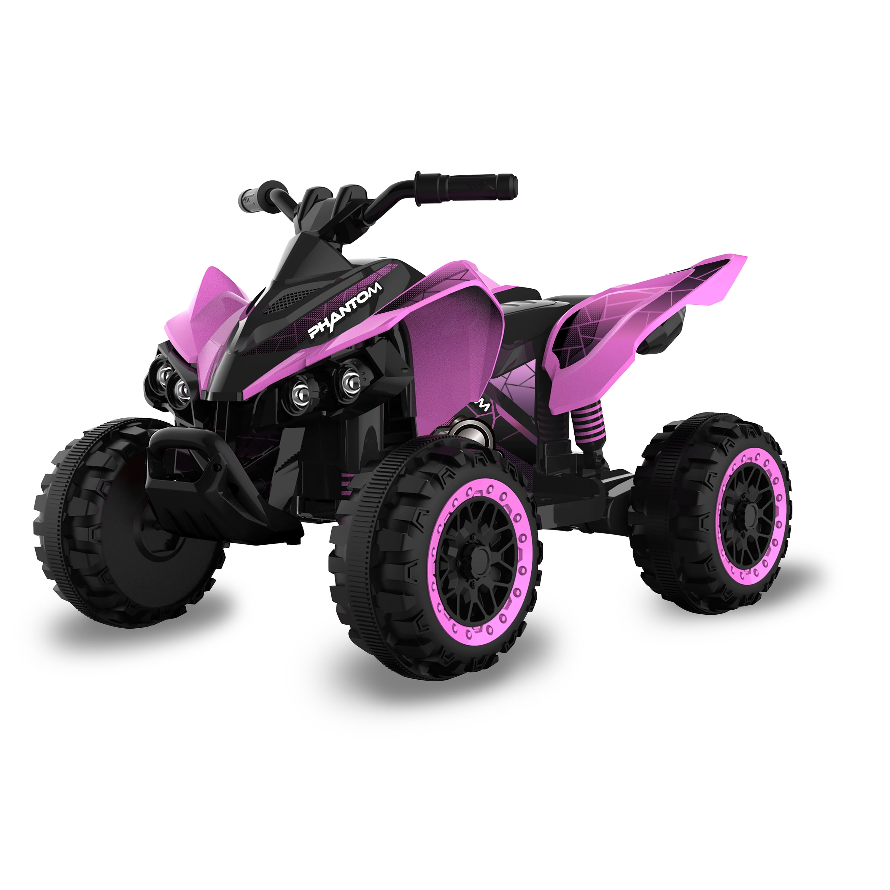 12 Volt Pink Phantom ATV Action Wheels Branded Bat