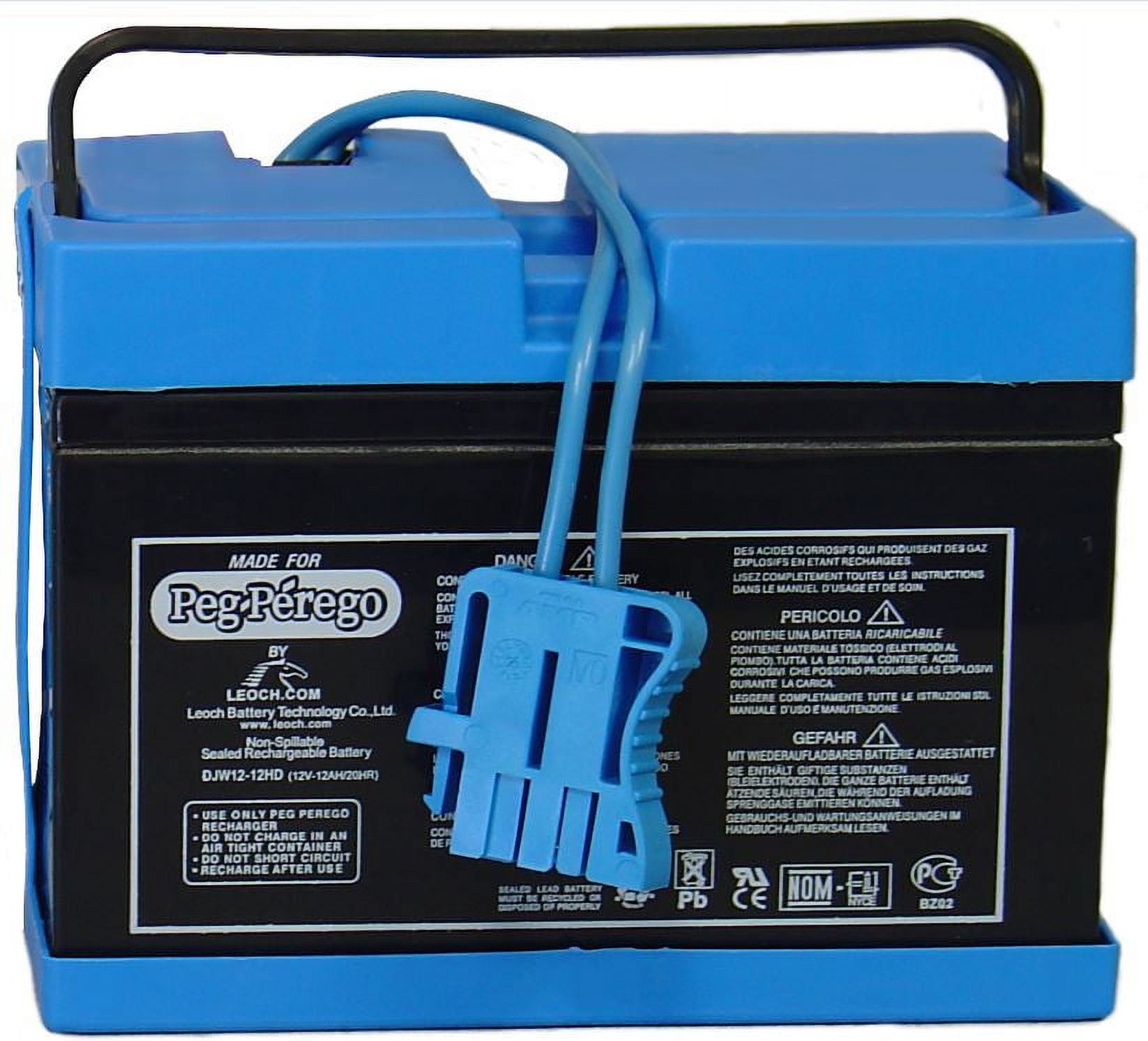 12-Volt Rechargeable Battery for Peg Perego Models