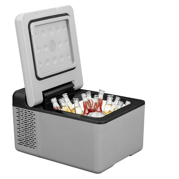 12 Volt Refrigerator 10 Qt, Portable Car Freezer -4F~68F with APP Control, 12V/24V DC & 110-220V AC Compressor Fridge for Camping, Road Trips, Travel & Outdoor Use