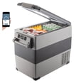 thumbnail image 1 of 12 Volt Refrigerator 58 Quart, Dual Zone Portable Fridge Freezer, Car Refrigerator for RV, Camping & Home - 12/24V DC & 110-240V AC Powered, 1 of 9