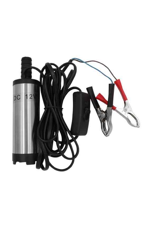 12 Volt Submersible Liquid Transfer Pump, 38mm Stainless Steel Diesel Kerosene Water Pump, 114-inch Cord