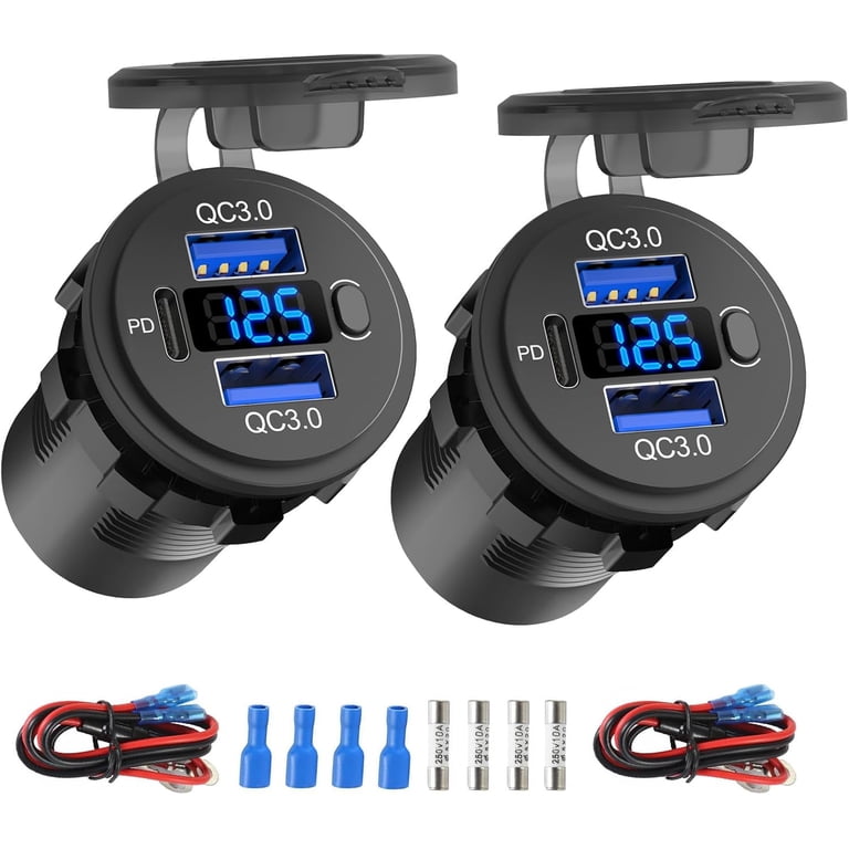 12 volt battery with cigarette lighter socket to adapter Portable EC5 Cigarette Lighter Adapter Connector For 12V Car Battery Booster Car Jump Starter You will not need to connect a new device or appliance to your fuse box to power it Dongge 12V/24V Fixed Thread Cigarette