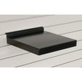 thumbnail image 1 of 12"W Metal Slatwall Shelf, Black, 1 of 1