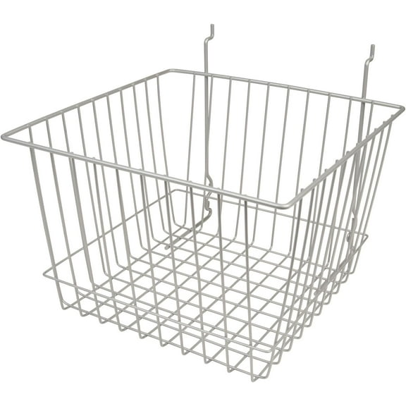 12"W x 12"D x 8"H Deep Basket Epoxy Chrome/Semi-gloss--- Lot of 6 each