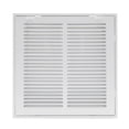 thumbnail image 1 of 12"W x 12"H [Duct Opening Size] Steel Return Air Filter Grille - Removable Face/Door for 1 inch Filters -HVAC Vent Cover Grill - White [Outer Dimensions: 14 5/8"W X 14 5/8"H], 1 of 7