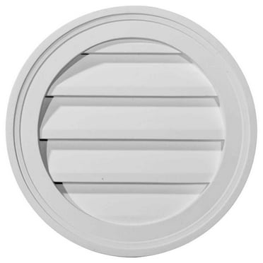 12"W x 12"H x 1 3/8"P, Round Gable Vent Louver, Non-Functional