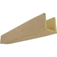 thumbnail image 1 of 12"W x 12"H x 16'L 3-Sided (U-beam) Knotty Pine Endurathane Faux Wood Ceiling Beam, Natural Pine, 1 of 23