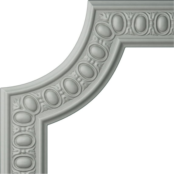 12"W x 12"H x 3/4"P Caputo Egg & Dart Panel Moulding Corner (matches moulding PML03X00CA)