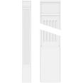 thumbnail image 1 of 12"W x 120"H x 2"P Fluted PVC Pilaster w/Decorative Capital & Base (Pair), 1 of 18