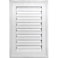 thumbnail image 1 of 12"W x 14"H Rectangle Urethane Gable Vent Louver, Non-Functional, 1 of 11