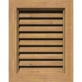 thumbnail image 1 of 12"W x 18"H Rectangle Gable Vent (17"W x 23"H Frame Size): Unfinished, Functional, Smooth Western Red Cedar Gable Vent w/ Brick Mould Face Frame, 1 of 6