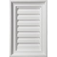 thumbnail image 1 of 12"W x 21"H Rectangle Urethane Gable Vent Louver, Functional, 1 of 11