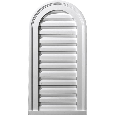 12"W x 24"H x 1 1/4"P, Cathedral Gable Vent Louver, Functional