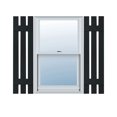 thumbnail image 1 of 12"W x 28"H Lifetime Vinyl, Custom Three Board Spaced (2 Batten), Board-n-Batten Shutters, Black, 1 of 16