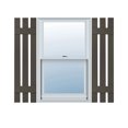 thumbnail image 1 of 12"W x 28"H Lifetime Vinyl, Custom Three Board Spaced (2 Batten), Board-n-Batten Shutters, Musket Brown, 1 of 16